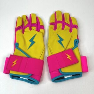 Bruce Bolt Creator Series Premium Pro Long Cuff Leather Batting Gloves Large